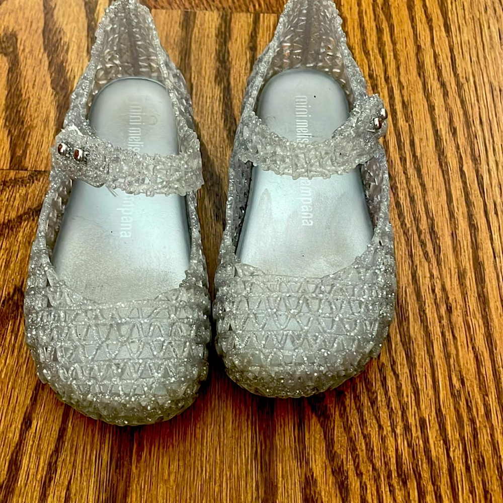 Melissa clear glitter shoes